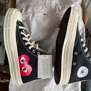 Converse Play COMME des GARCONS Black High-Top Sneakers